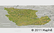 Satellite Panoramic Map of Concepcion, lighten, semi-desaturated