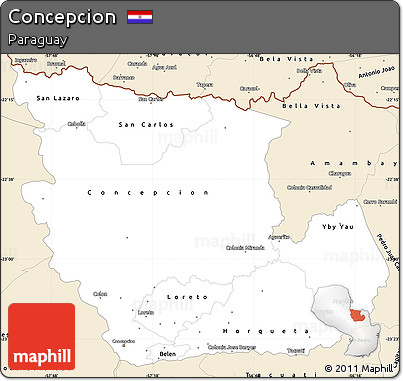 Classic Style Simple Map of Concepcion