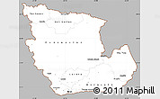 Gray Simple Map of Concepcion, cropped outside