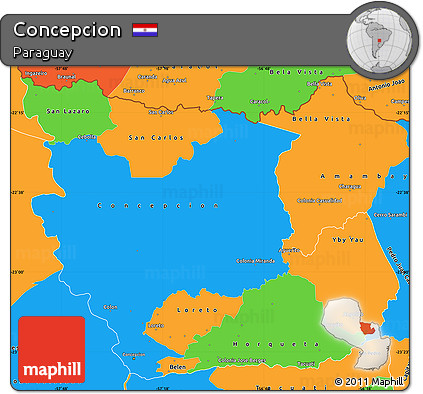 Political Simple Map of Concepcion
