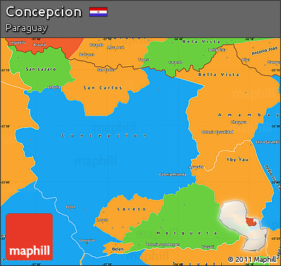 Political Simple Map of Concepcion