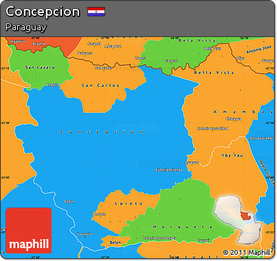 Political Simple Map of Concepcion