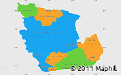 Political Simple Map of Concepcion, single color outside