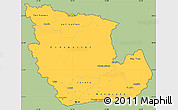 Savanna Style Simple Map of Concepcion, cropped outside