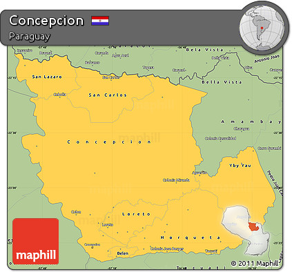 Savanna Style Simple Map of Concepcion