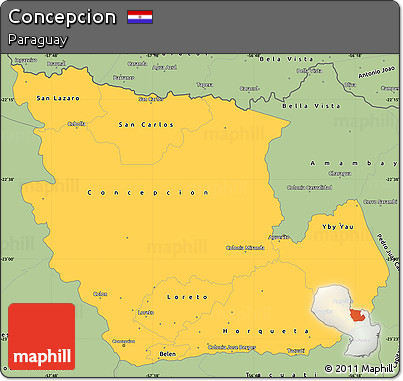 Savanna Style Simple Map of Concepcion
