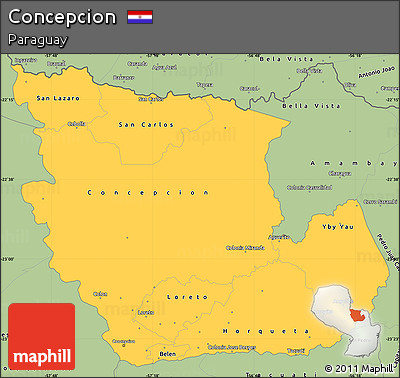 Savanna Style Simple Map of Concepcion