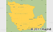 Savanna Style Simple Map of Concepcion, single color outside