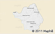 Classic Style 3D Map of Yby Yau, single color outside