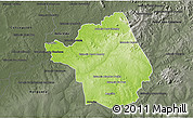 Physical 3D Map of Yby Yau, darken, semi-desaturated