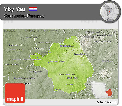 Physical 3D Map of Yby Yau, semi-desaturated