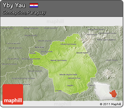 Physical 3D Map of Yby Yau, semi-desaturated