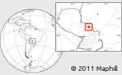 Blank Location Map of Yby Yau