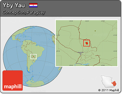 Savanna Style Location Map of Yby Yau