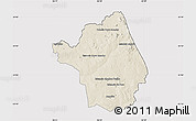 Shaded Relief Map of Yby Yau, cropped outside