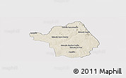 Shaded Relief Panoramic Map of Yby Yau, cropped outside