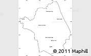 Blank Simple Map of Yby Yau, cropped outside