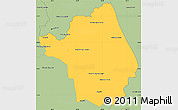Savanna Style Simple Map of Yby Yau