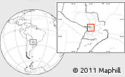 Blank Location Map of 1 de Marzo, highlighted parent region