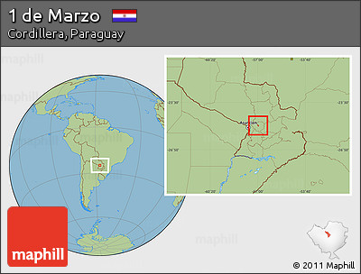 Savanna Style Location Map of 1 De Marzo
