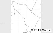 Blank Simple Map of 1 de Marzo