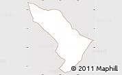Classic Style Simple Map of 1 de Marzo, cropped outside