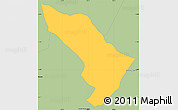 Savanna Style Simple Map of 1 de Marzo