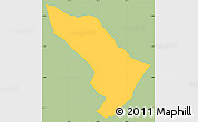 Savanna Style Simple Map of 1 de Marzo, single color outside