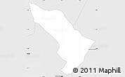 Silver Style Simple Map of 1 de Marzo