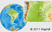 Physical Location Map of Altos, highlighted parent region, within the entire country