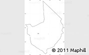 Blank Simple Map of Caacupe, cropped outside