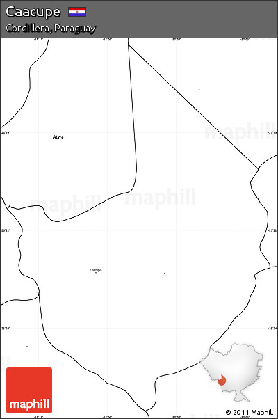 Blank Simple Map of Caacupe