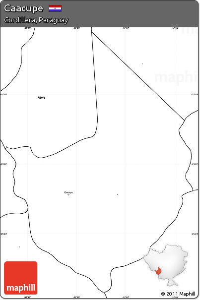 Blank Simple Map of Caacupe