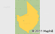 Savanna Style Simple Map of Caacupe