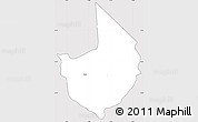 Silver Style Simple Map of Caacupe, cropped outside