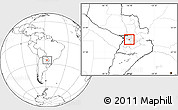 Blank Location Map of Itacurubi de la Cordiller, highlighted parent region