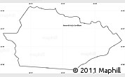 Blank Simple Map of Itacurubi de la Cordiller, cropped outside