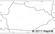 Blank Simple Map of Itacurubi de la Cordiller, no labels