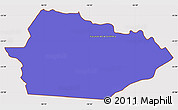 Political Simple Map of Itacurubi de la Cordiller, cropped outside