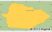 Savanna Style Simple Map of Itacurubi de la Cordiller