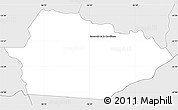 Silver Style Simple Map of Itacurubi de la Cordiller