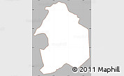Gray Simple Map of Loma Grande, cropped outside