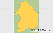 Savanna Style Simple Map of Loma Grande, cropped outside