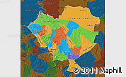 Political Map of Cordillera, darken