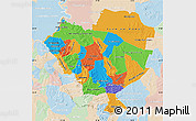 Political Map of Cordillera, lighten