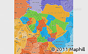 Political Map of Cordillera, political shades outside