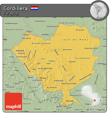Savanna Style Map of Cordillera