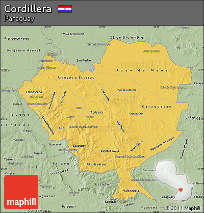 Savanna Style Map of Cordillera