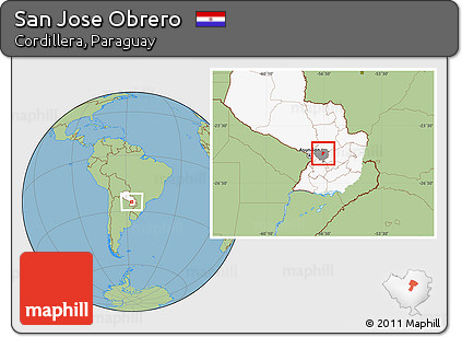 Savanna Style Location Map of San Jose Obrero, highlighted country, highlighted parent region