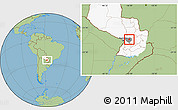 Savanna Style Location Map of San Jose Obrero, highlighted country, highlighted parent region